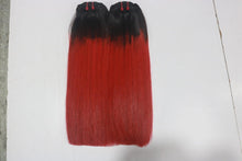 Load image into Gallery viewer, Weft Hair. Ombre mix. Straight and Wavy. Short to Medium Length.
