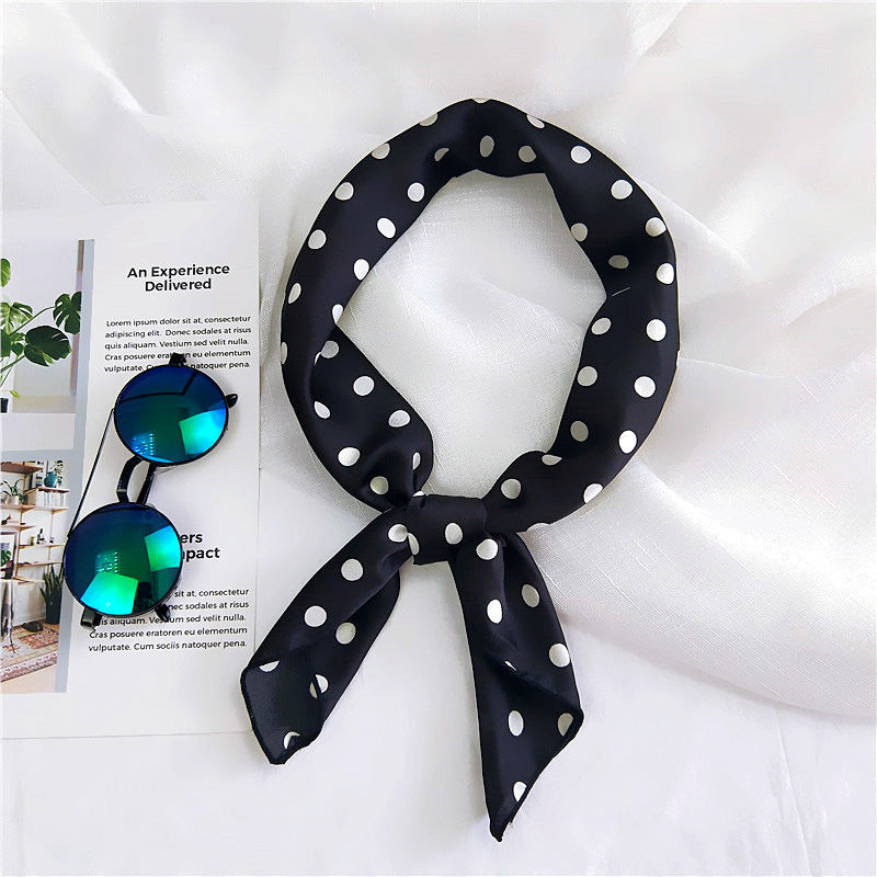 Polka Dot Head and Neck Scarfs