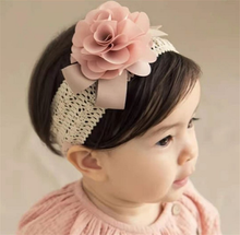 Load image into Gallery viewer, Rose Baby Head Band
