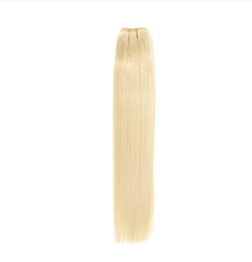 Weft Blonde. Straight and Wavy. Short to Medium Length